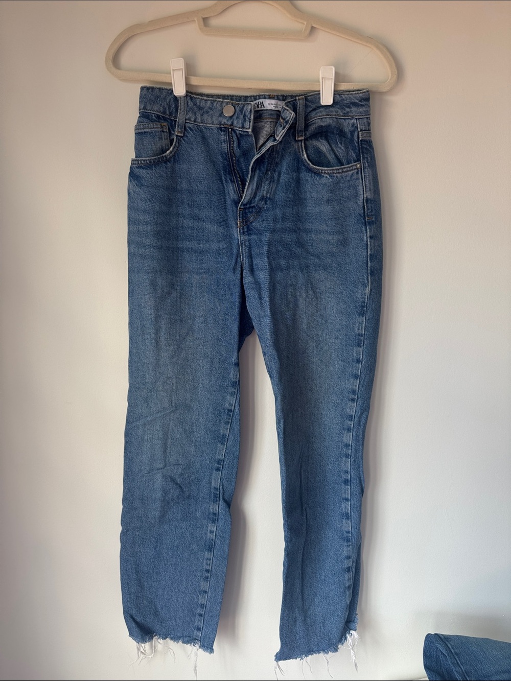 Zara Light Blue Washed Denim Jeans